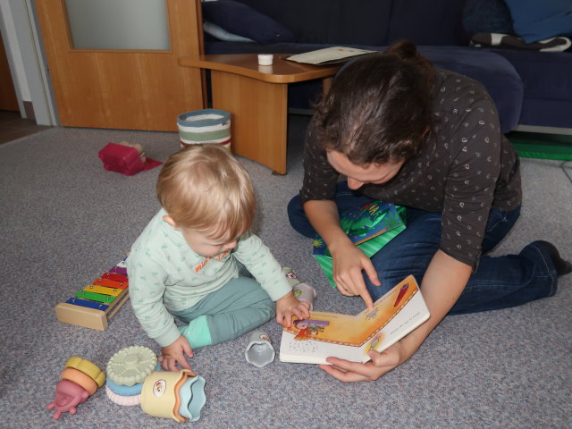 Nils und Sabine in unserer Wohnung (27. Sep.)