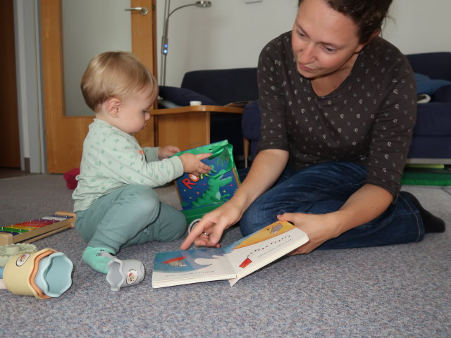 Nils und Sabine in unserer Wohnung (27. Sep.)