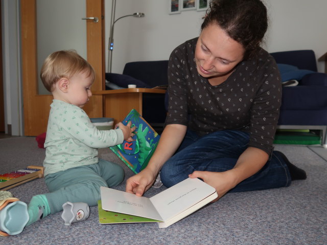 Nils und Sabine in unserer Wohnung (27. Sep.)