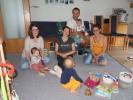 Ella, Hannelore, Sabine, Lukas, ich, Nils und Kathrin in unserer Wohnung (26. Sep.)