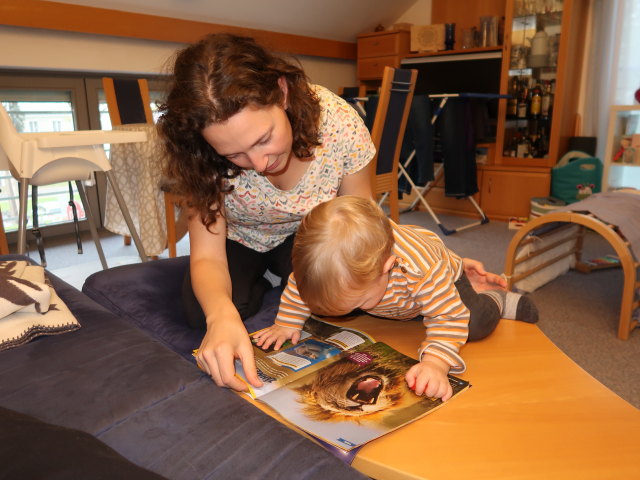 Sabine und Nils in unserer Wohnung