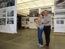 Nils, Sabine und ich in der Ausstellung 'Bahnhöfe - Stationen in Europa'