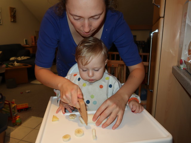 Sabine und Nils in unserer Wohnung