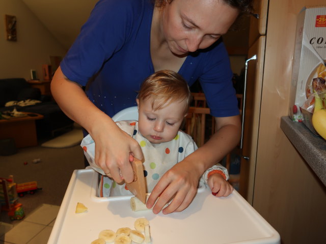 Nils und Sabine in unserer Wohnung