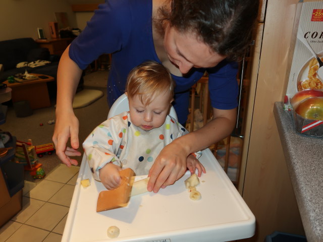 Nils und Sabine in unserer Wohnung