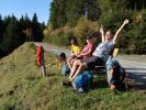 Georg, Sarah und Frank auf der Astenalm, 1.433 m