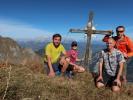 Georg, Sarah, Frank und ich am Kar-Katzenkopf, 2.155 m