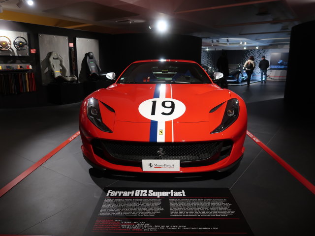 Ferrari 812 Superfast im Museo Ferrari in Maranello (7. Nov.)