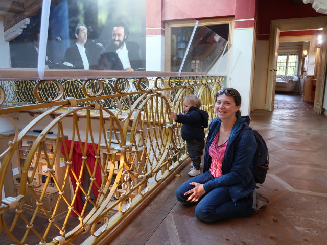 Nils und Sabine im Casa Museo Luciano Pavarotti in Modena (7. Nov.)