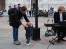 Sabine und Nils auf der Piazza Maggiore in Bologna (9. Nov.)