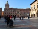 Sabine, ich und Nils auf der Piazza Maggiore in Bologna (10. Nov.)