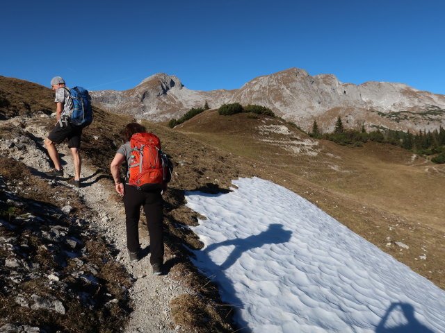 Frank und Melanie zwischen Plotschboden und Sonnschienalm (16. Nov.)