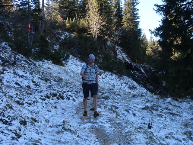 Frank zwischen Sonnschienalm und Sackwiesensee (16. Nov.)