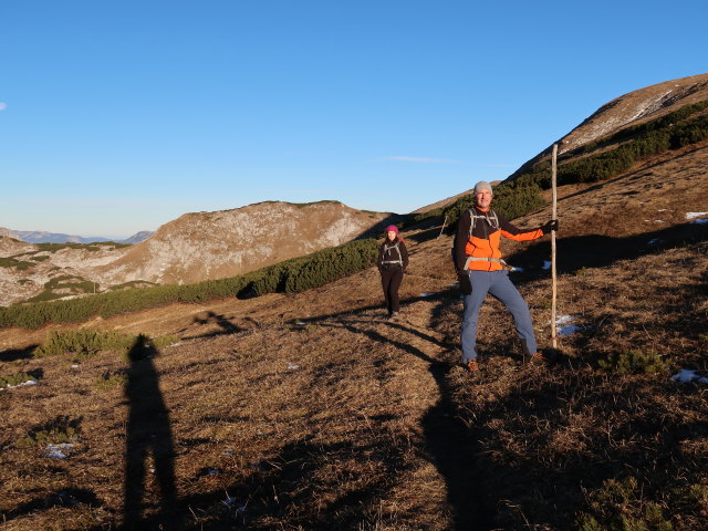 Melanie und Frank zwischen Häuseltrog und Hirschgrube (17. Nov.)