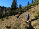 Melanie und Frank zwischen Plotschboden und Sonnschienalm (16. Nov.)