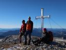 Ich, Frank und Melanie am Hochwart, 2.210 m (17. Nov.)