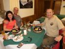 Melanie, Frank und ich im Gasthof Bodenbauer, 884 m (17. Nov.)