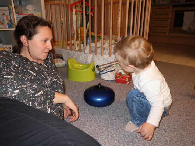 Sabine und Nils in unserer Wohnung