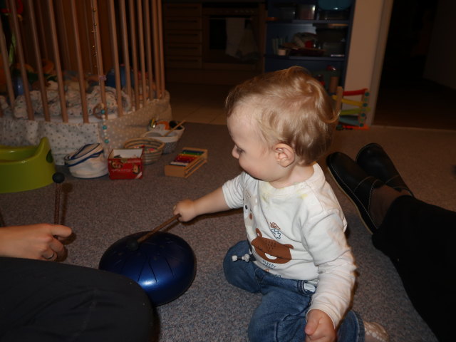 Nils in unserer Wohnung