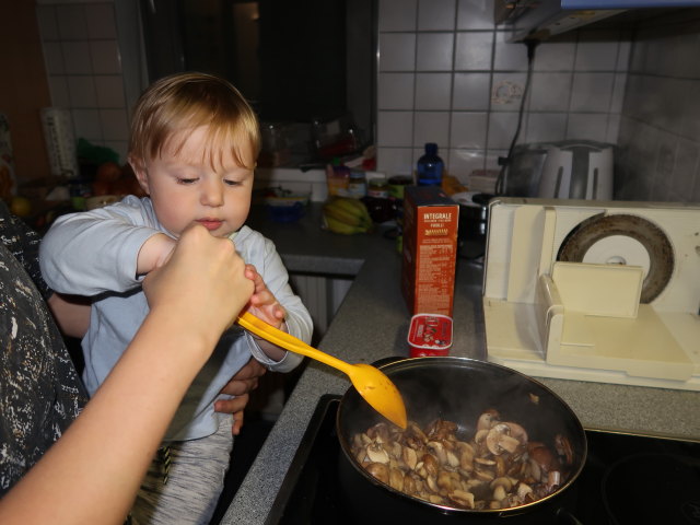 Sabine und Nils in unserer Wohnung