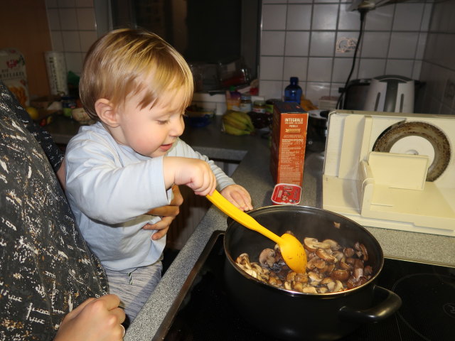 Sabine und Nils in unserer Wohnung