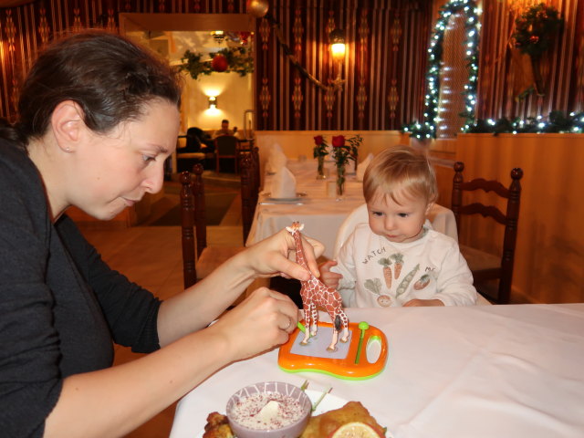 Sabine und Nils im Restaurant Al Fayrooz