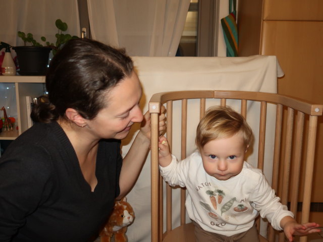 Sabine und Nils in unserer Wohnung