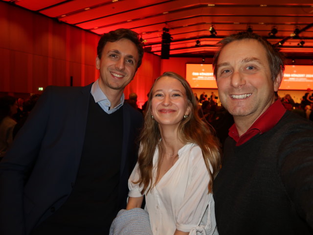 Andreas, Melanie und ich im Austria Center