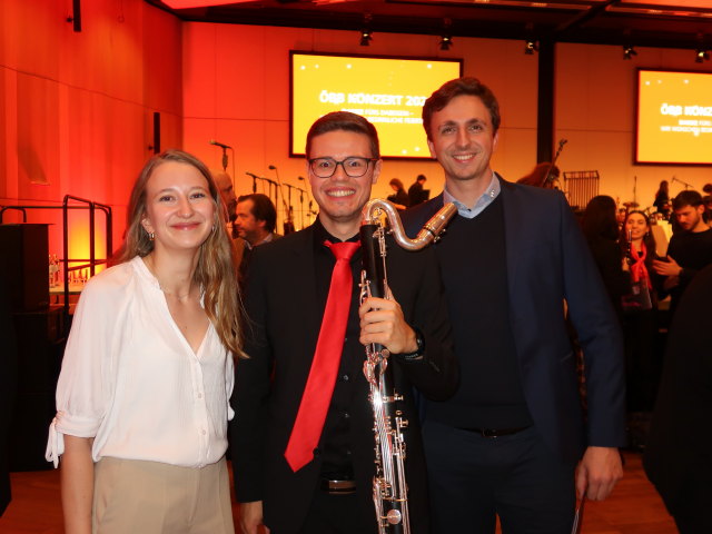 Melanie, Thomas und Andreas im Austria Center