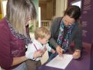 Mama, Nils und Sabine in der Sonderausstellung 'Holidays in Austria. Ein Urlaubsland erfindet sich neu'