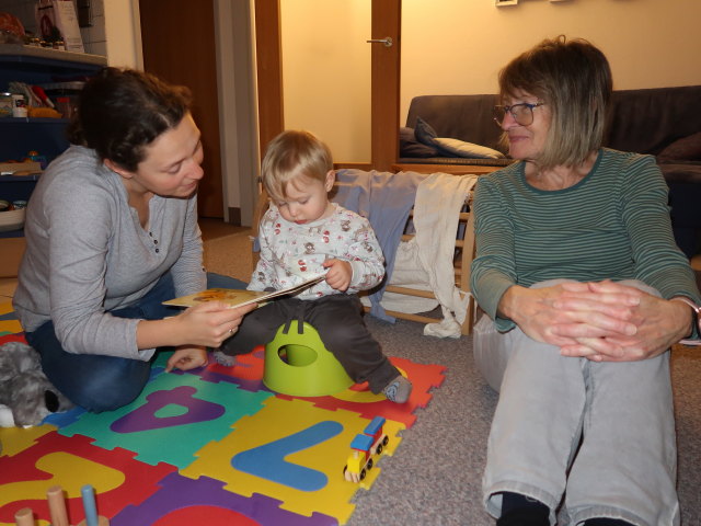 Sabine und Nils in unserer Wohnung