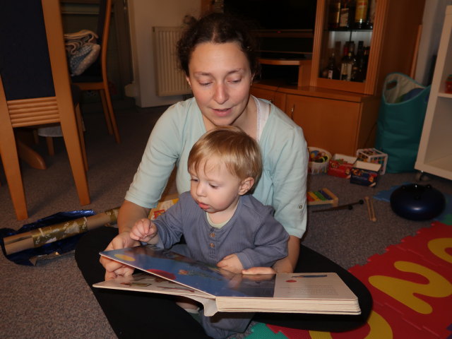 Sabine und Nils in unserer Wohnung