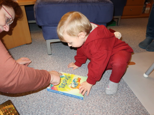 Brigitte und Nils in unserer Wohnung