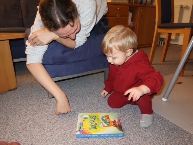 Sabine und Nils in unserer Wohnung