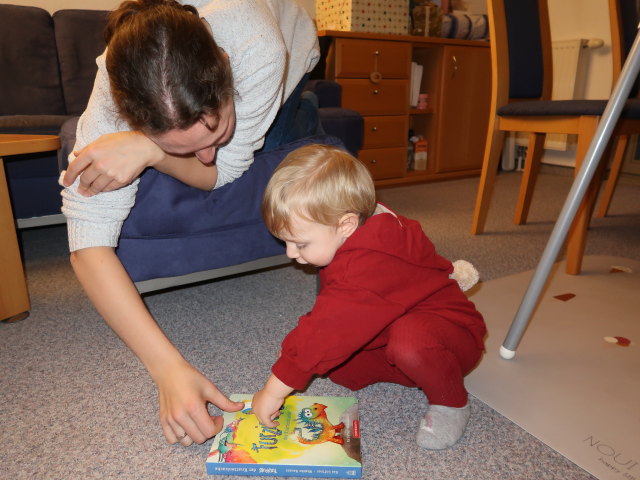 Sabine und Nils in unserer Wohnung