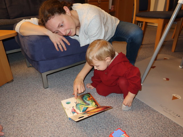 Sabine und Nils in unserer Wohnung