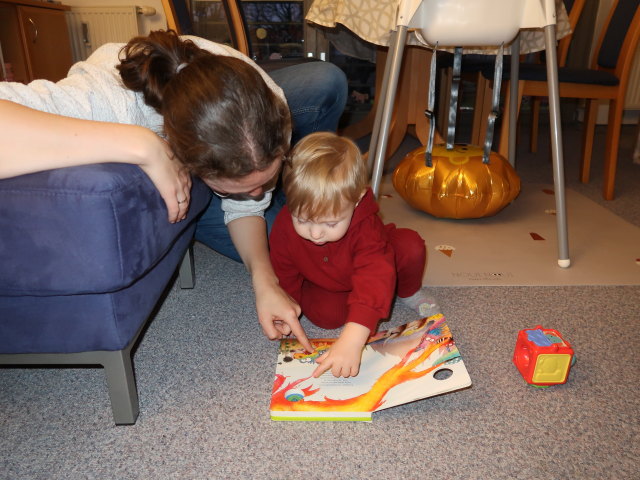 Sabine und Nils in unserer Wohnung