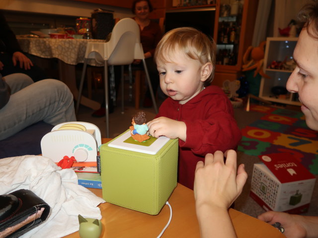 Brigitte, Nils und Sabine in unserer Wohnung