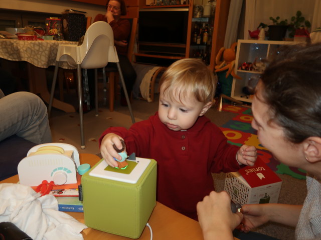 Brigitte, Nils und Sabine in unserer Wohnung