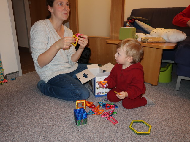 Sabine und Nils in unserer Wohnung