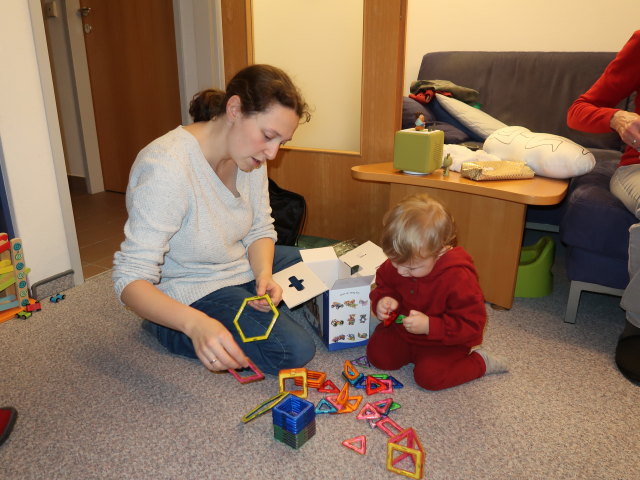 Sabine und Nils in unserer Wohnung