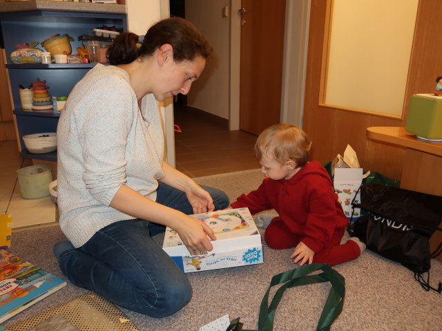 Sabine und Nils in unserer Wohnung