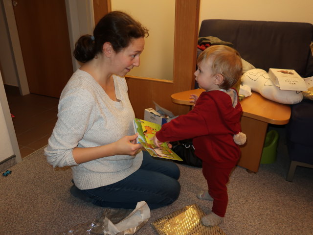 Sabine und Nils in unserer Wohnung