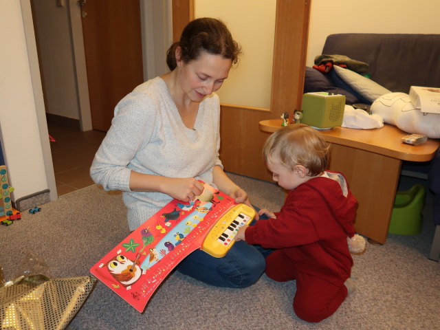 Sabine und Nils in unserer Wohnung