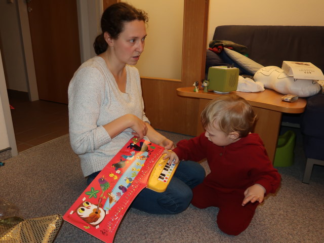 Sabine und Nils in unserer Wohnung