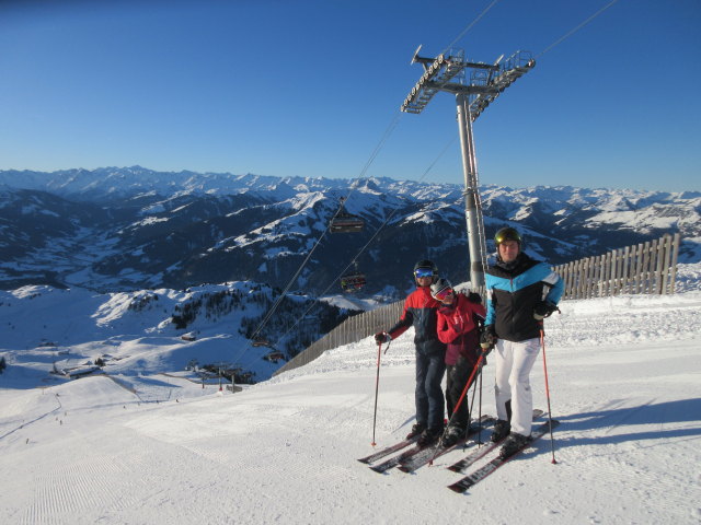 Ich, Melanie und Frank auf der Brunellenfeldpiste