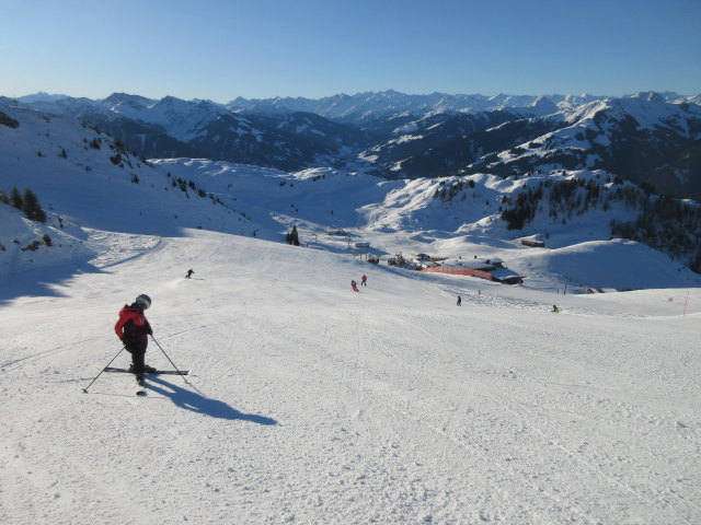 Melanie auf der Brunellenfeldpiste