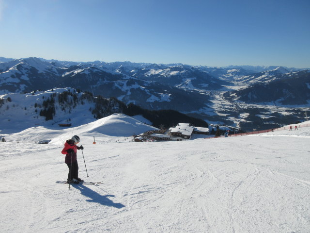 Melanie auf der Brunellenfeldpiste