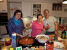 Kerstin, Katrin und Florian im Haus von Katrin und Florian