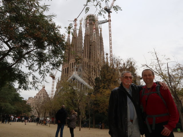 Papa und ich bei der Sagrada Fam&iacute;lia (6. J&auml;n.)